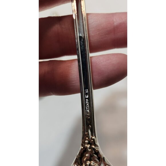 Vintage F B Rogers Silverplate French Rose Iced Tea Spoons 7 3/4" - Picture 11 of 12